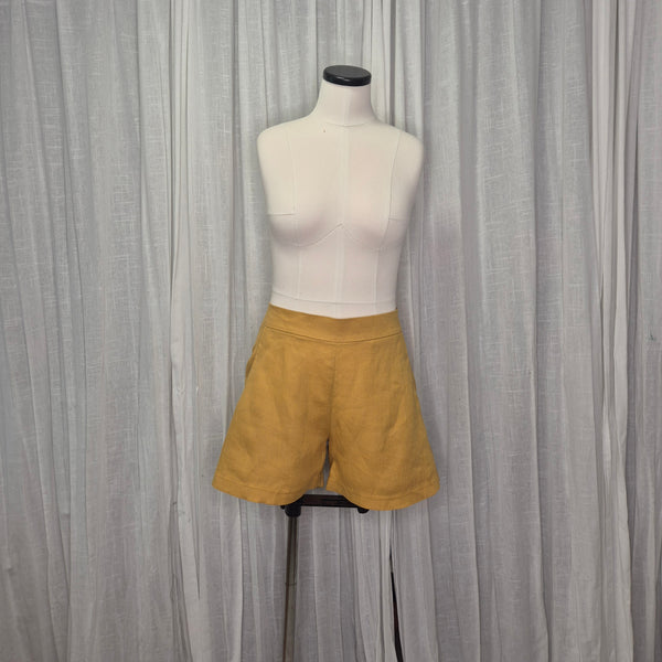 Jackson Shorts 100% European Linen Mustard
