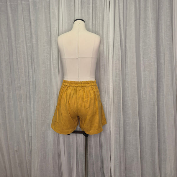 Jackson Shorts 100% European Linen Mustard