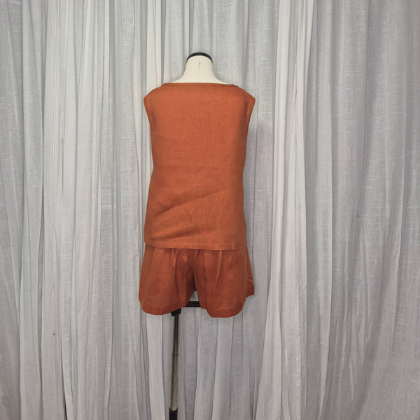 Ramone Rust 100% European Grown Linen