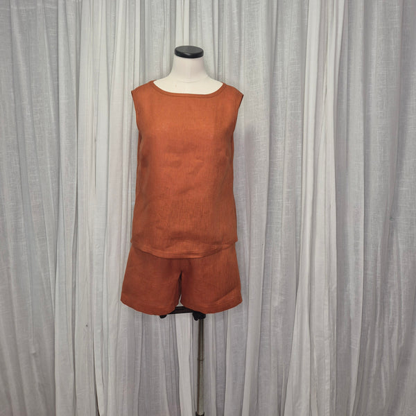 Ramone Rust 100% European Grown Linen