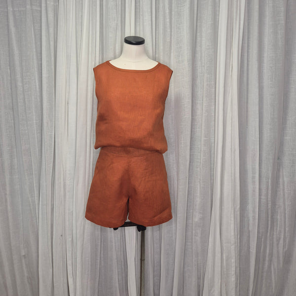 Ramone Rust 100% European Grown Linen