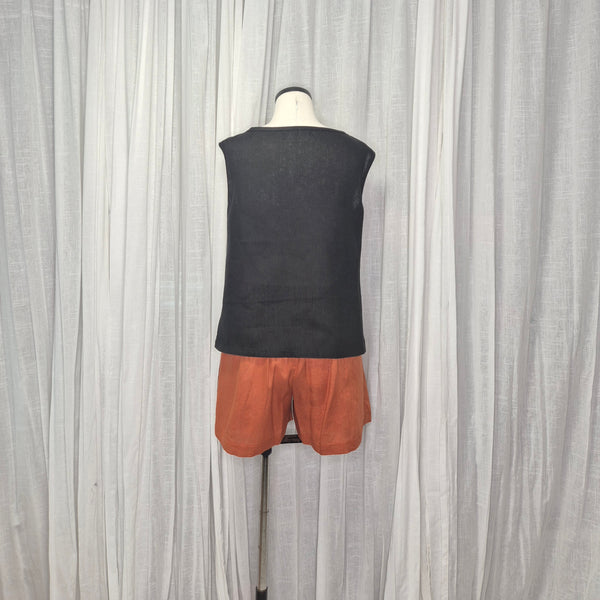 Ramone Black 100% European Grown Linen