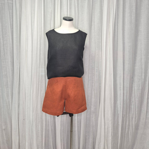 Ramone Black 100% European Grown Linen