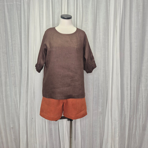 Juice Top Chocolate 100% European Grown Linen
