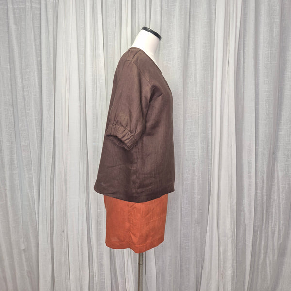 Juice Top Chocolate 100% European Grown Linen