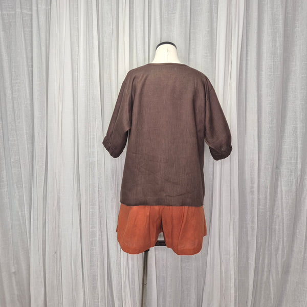 Juice Top Chocolate 100% European Grown Linen