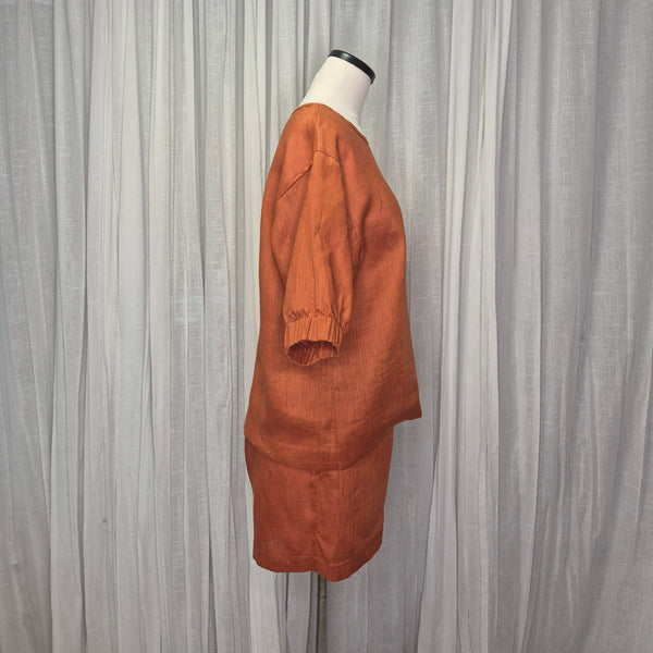 Juice Top Rust 100% European Grown Linen