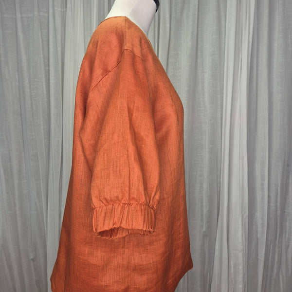Juice Top Rust 100% European Grown Linen