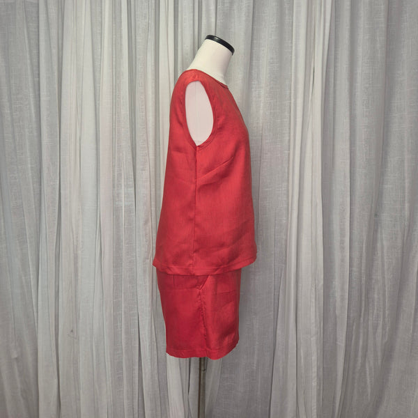 Ramone Coral 100% European Grown Linen