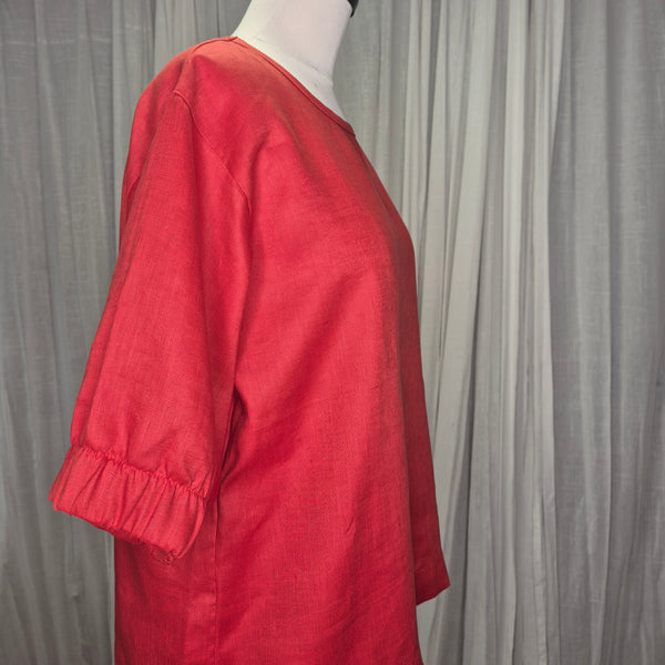 Juice Top Coral 100% European Grown Linen