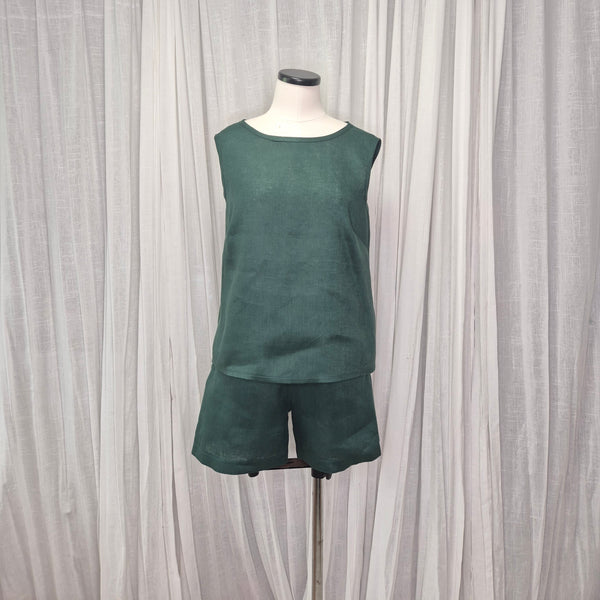 Ramone Emerald 100% European Grown Linen