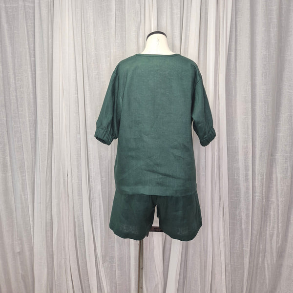 Juice Top Emerald 100% European Grown Linen
