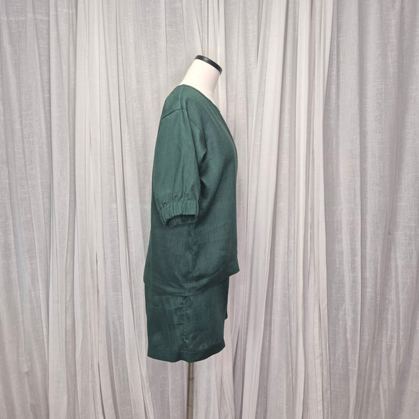 Juice Top Emerald 100% European Grown Linen