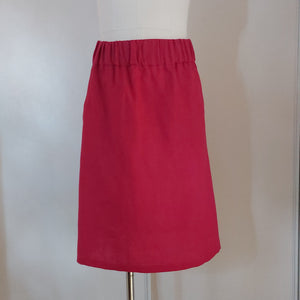 Arizona Skirt 100% Linen Fushia