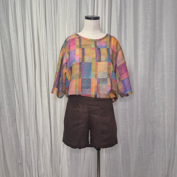 Moss Madras 100% Ramie