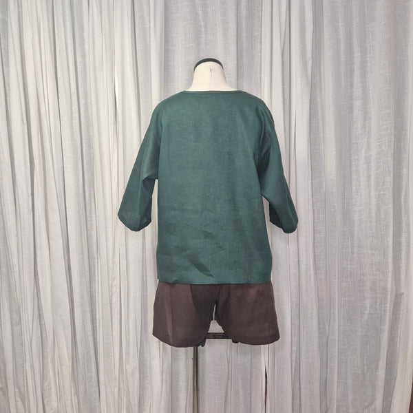 Moss Emerald 100% European Linen
