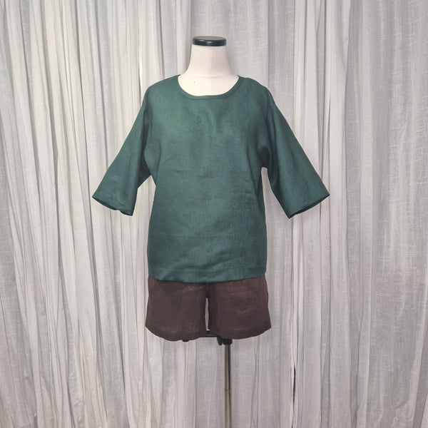 Moss Emerald 100% European Linen