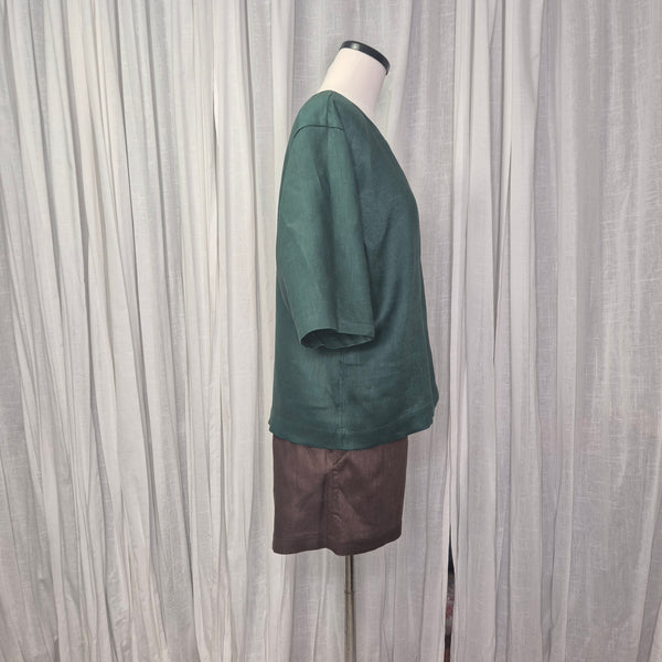 Moss Emerald 100% European Linen
