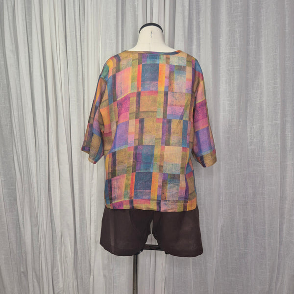 Moss Madras 100% Ramie