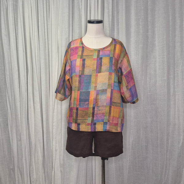 Moss Madras 100% Ramie
